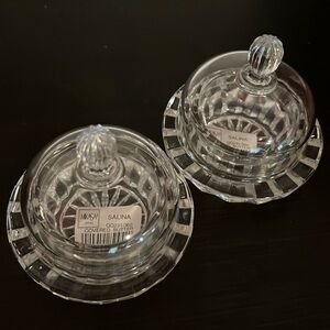 Set of 2 Vintage Mikasa butter condiment holder “Salina”